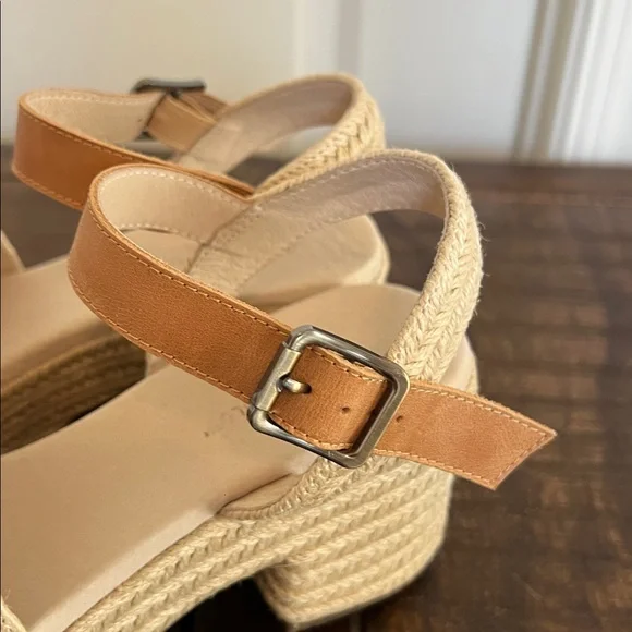 Chocolat Blue Gema Platform Sandals Espadrille Size 8 EUC - Picture 8 of 11